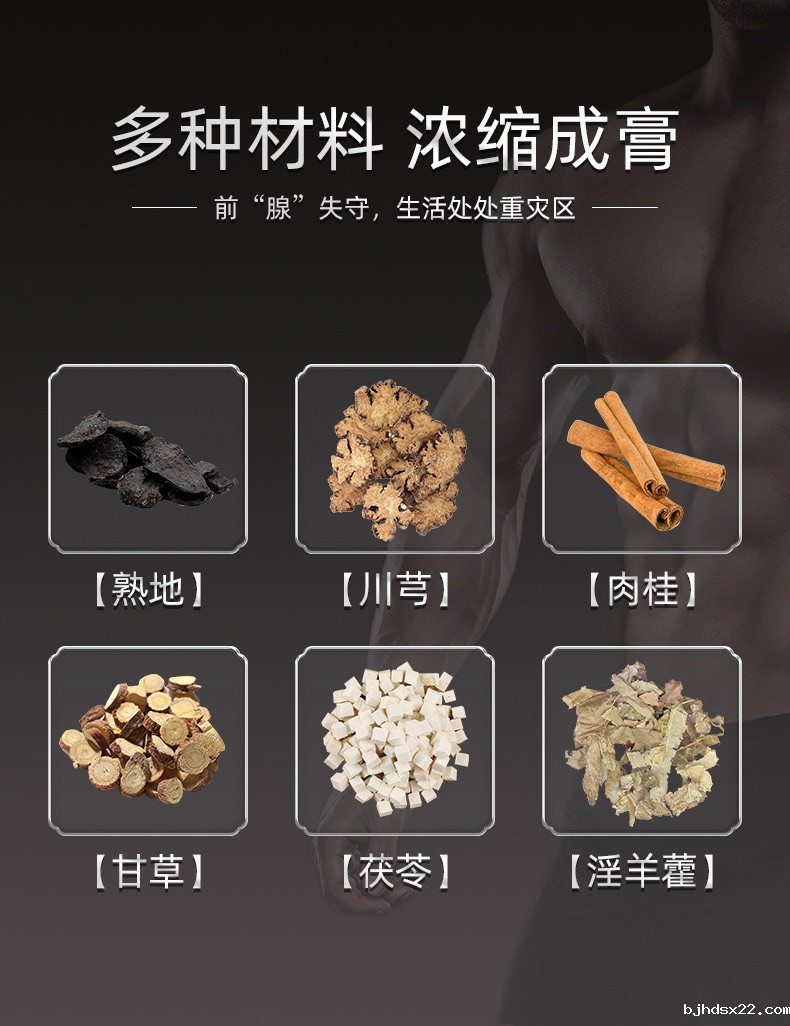 前列腺保健膏多种材料浓缩成膏